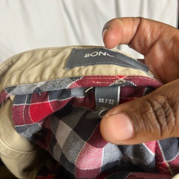 Bonobos Pants Mens 35x32 Beige Tan Slim Fit Chino Khakis Slacks - Picture 5 of 5